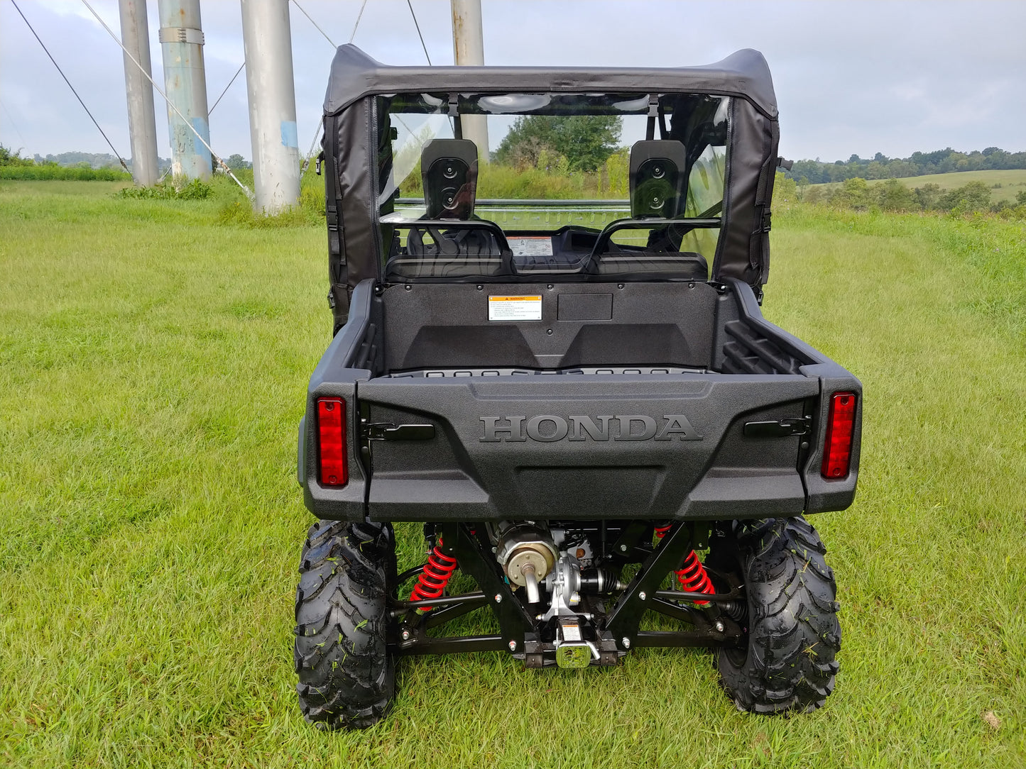 Honda Pioneer 700 2-Seater - Vinyl Windshield/Top/Rear Combo - Windshield/Roof/Back Panel