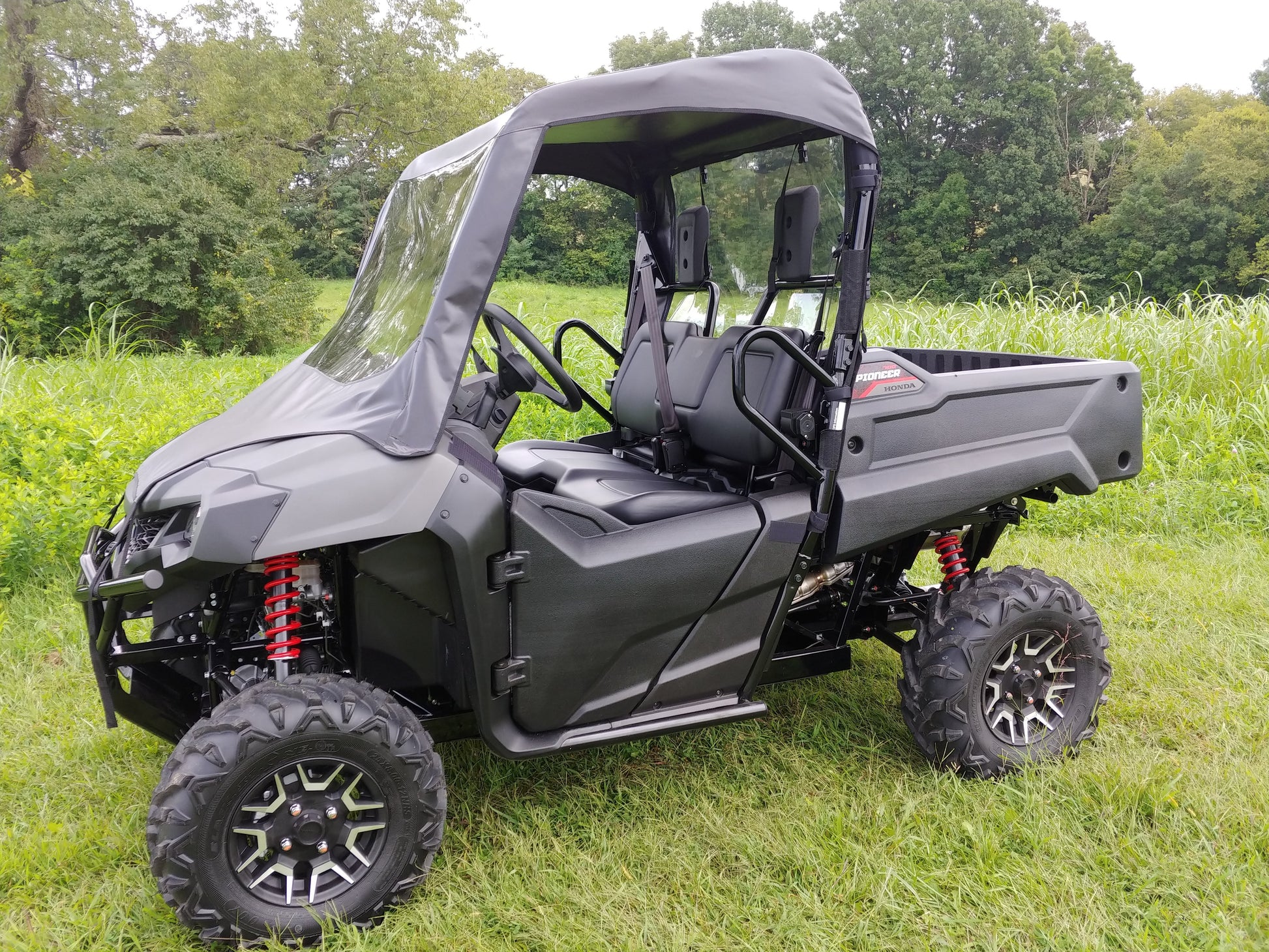 Honda Pioneer 700 2-Seater - Vinyl Windshield/Top/Rear Combo - Windshield/Roof/Back Panel