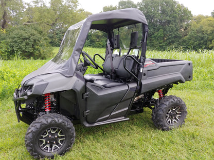 Honda Pioneer 700 2-Seater - Vinyl Windshield/Top/Rear Combo - Windshield/Roof/Back Panel