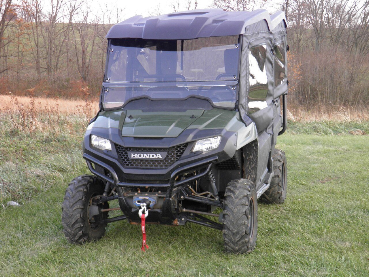Honda Pioneer 700 4-Seater - 2 Pc Windshield with Clamp Vent and Hard Coat Options - Windshields