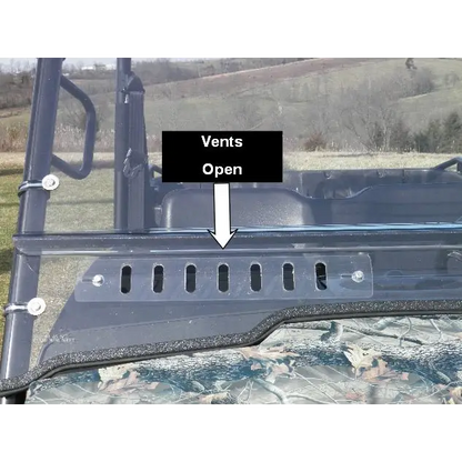 Honda Pioneer 700 4-Seater - 2 Pc Windshield with Clamp Vent and Hard Coat Options