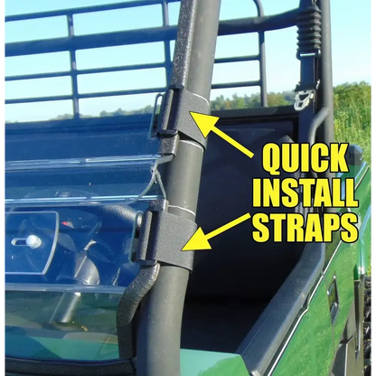 Honda Pioneer 700 4-Seater - 2 Pc Windshield with Clamp Vent and Hard Coat Options