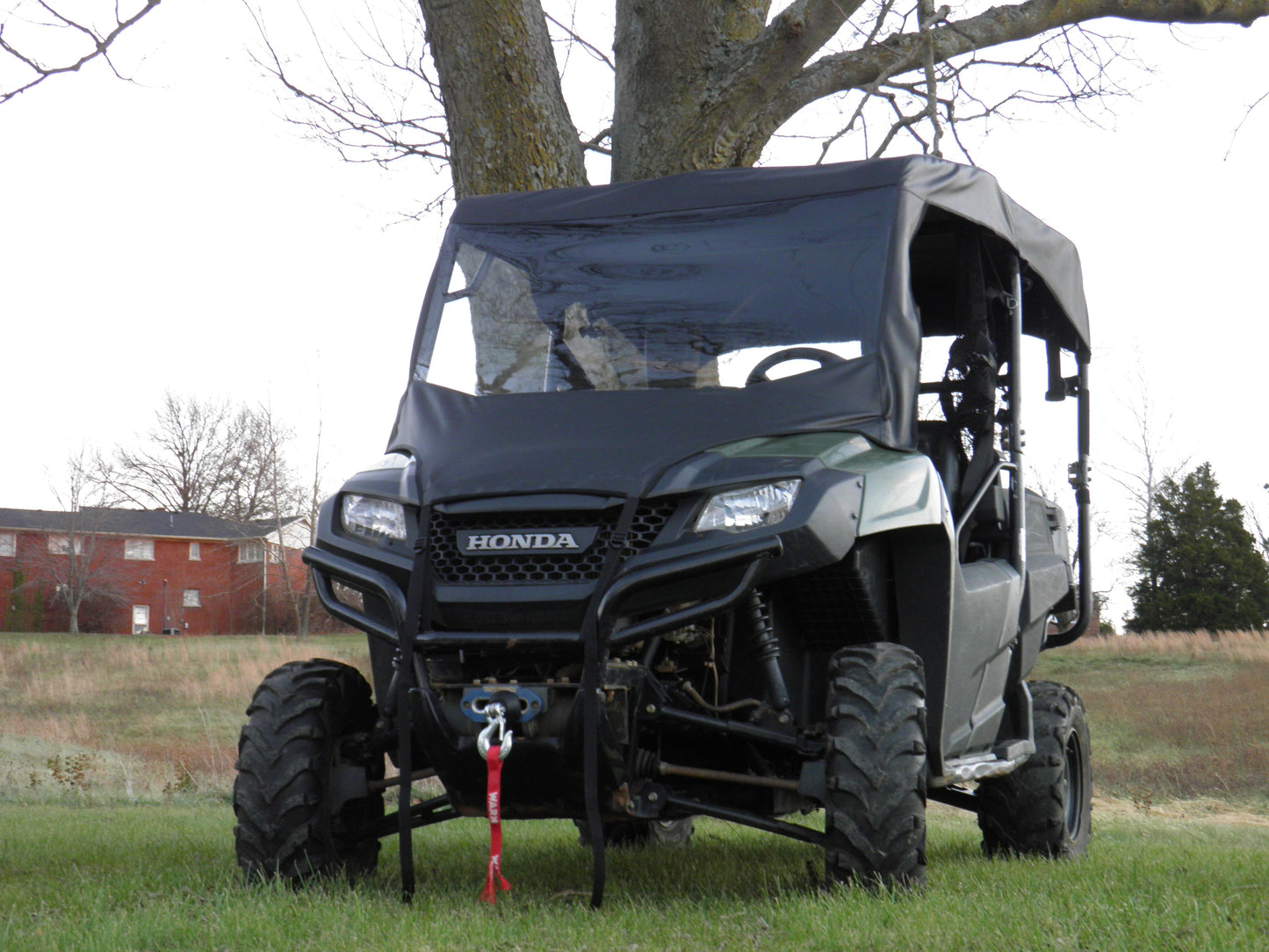 Honda Pioneer 700 4-Seater - Vinyl Windshield/Top Combo - Windshield and Roof