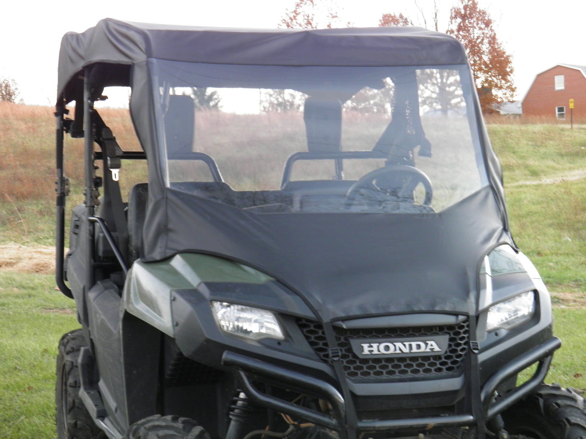 Honda Pioneer 700 4-Seater - Vinyl Windshield/Top Combo - Windshield and Roof