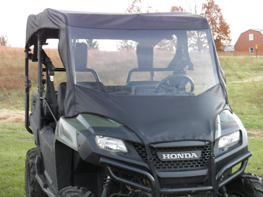 Honda Pioneer 700 4-Seater - Vinyl Windshield/Top Combo - Windshield and Roof