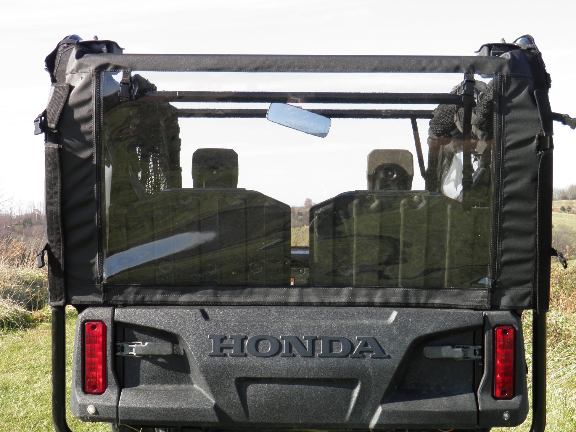 Honda Pioneer 700 4-Seater - Vinyl Windshield/Top/Rear Combo - Windshield/Roof/Back Panel