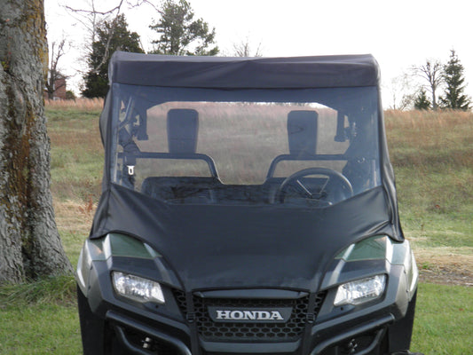 Honda Pioneer 700 4-Seater - Vinyl Windshield/Top/Rear Combo - Windshield/Roof/Back Panel