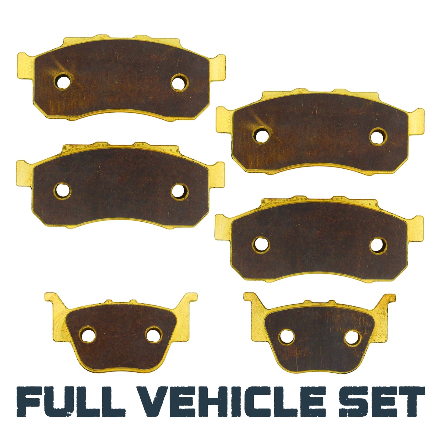 Honda Pioneer 700/520/500 2014-2026 Brass Brake Pad Set - Full Vehicle Set - Vehicle Parts & Accessories