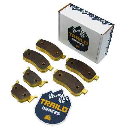 Honda Pioneer 700/520/500 2014-2026 Brass Brake Pad Set - Vehicle Parts & Accessories