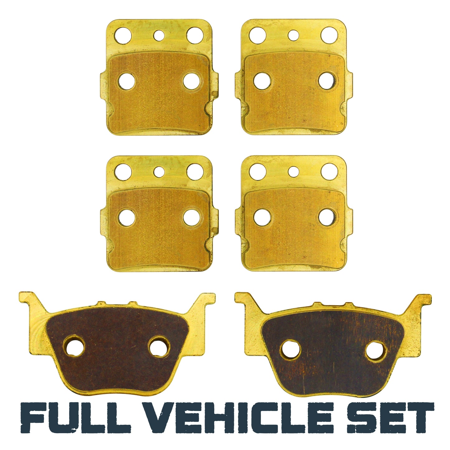 Honda Rancher/Foreman TRX420/TRX500/TRX520 2009-2026 Brass Brake Pad Set - Full Vehicle Set - Vehicle Parts &