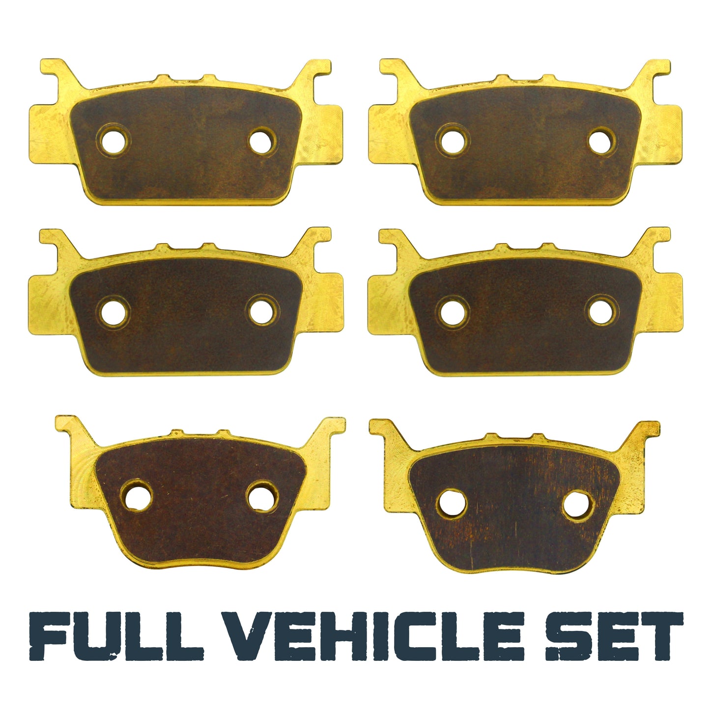 Honda Rincon TRX680/Rubicon 700 2008-2026 Brass Brake Pad Set - Full Vehicle Set - Vehicle Parts & Accessories