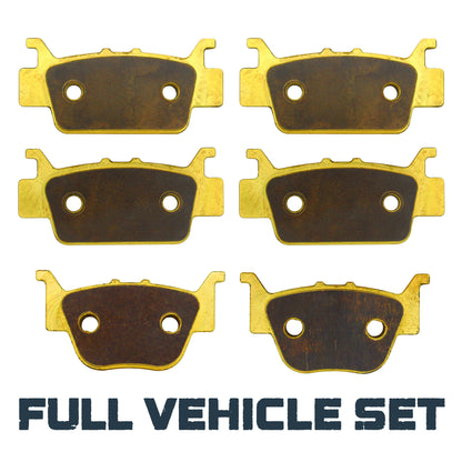 Honda Rincon TRX680/Rubicon 700 2008-2026 Brass Brake Pad Set - Full Vehicle Set - Vehicle Parts & Accessories