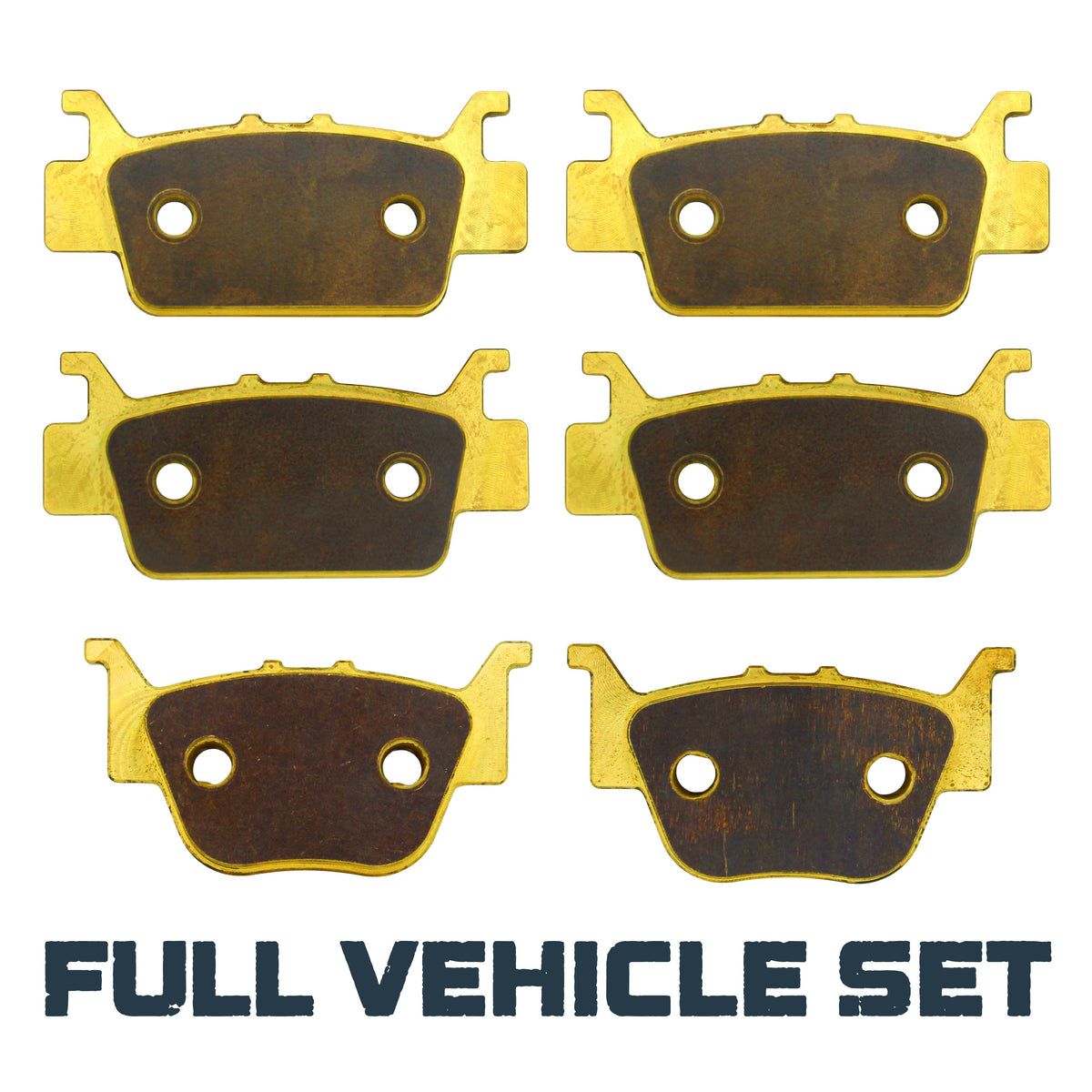 Honda Rincon TRX680/Rubicon 700 2008-2026 Brass Brake Pad Set - Full Vehicle Set - Vehicle Parts & Accessories