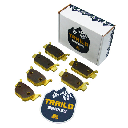 Honda Rincon TRX680/Rubicon 700 2008-2026 Brass Brake Pad Set - Vehicle Parts & Accessories