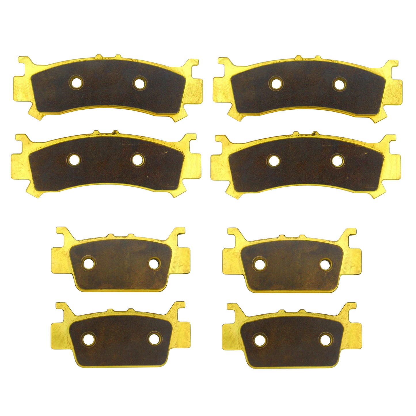 Honda Talon 1000R/1000X/1000X-4 2019-2026 Brass Brake Pad Set - Complete Vehicle Set - Vehicle Parts & Accessories