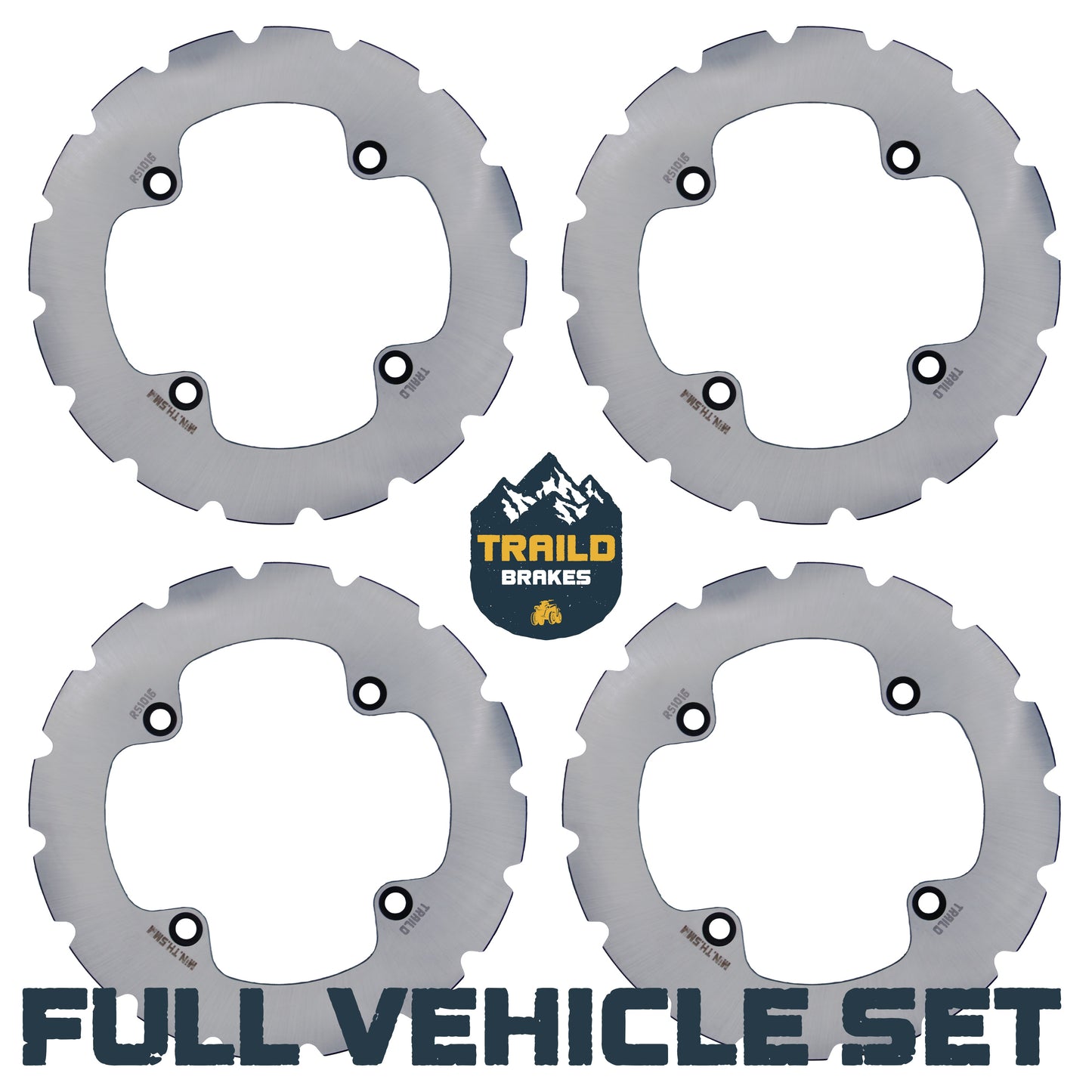 Honda Talon 1000R/1000X/1000X-4 2019-2026 Ridge Rider Disc Brake Rotor Kit - Full Vehicle Set - Brake Rotors