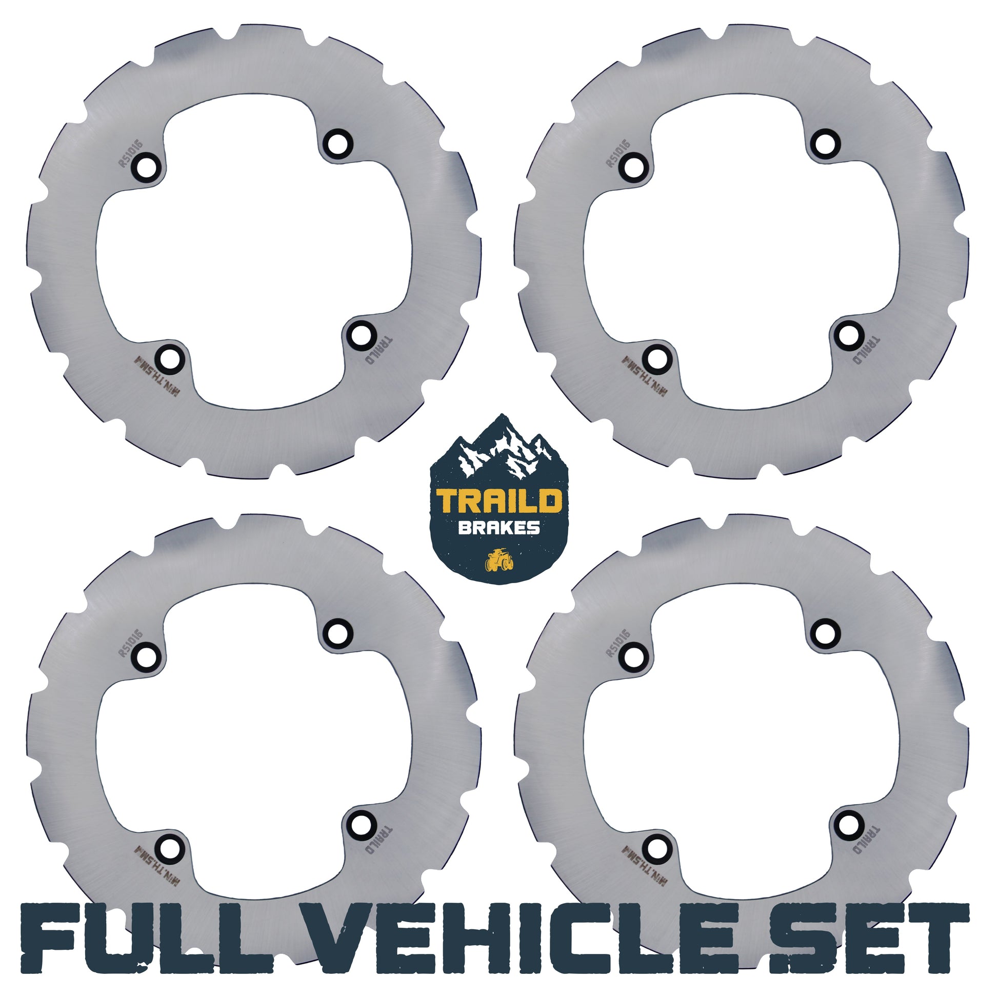 Honda Talon 1000R/1000X/1000X-4 2019-2026 Ridge Rider Disc Brake Rotor Kit - Full Vehicle Set - Brake Rotors