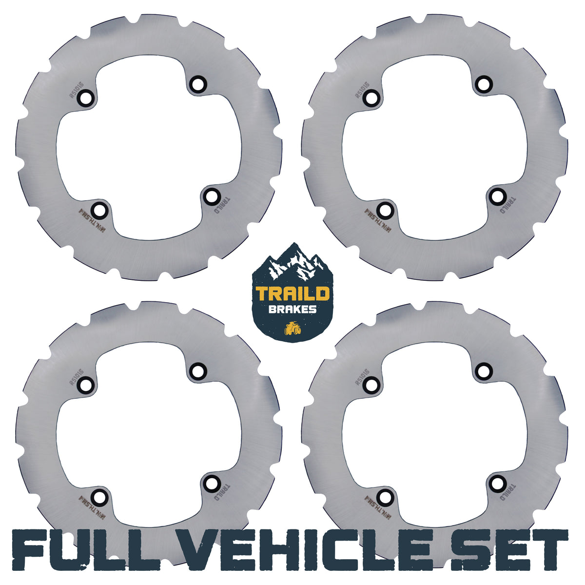 Honda Talon 1000R/1000X/1000X-4 2019-2026 Ridge Rider Disc Brake Rotor Kit - Full Vehicle Set - Brake Rotors