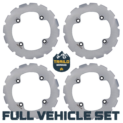 Honda Talon 1000R/1000X/1000X-4 2019-2026 Ridge Rider Disc Brake Rotor Kit - Full Vehicle Set - Brake Rotors