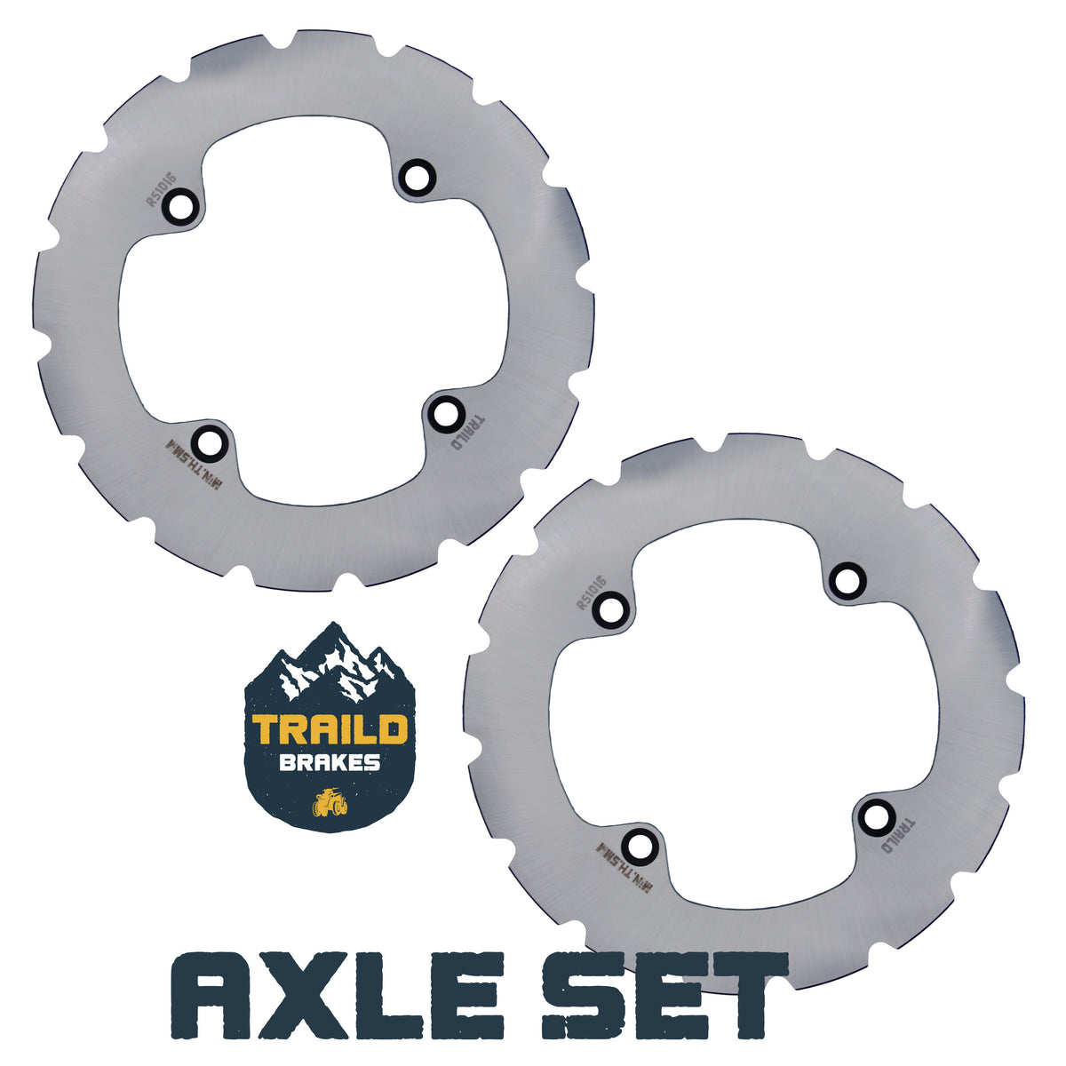 Honda Talon 1000R/1000X/1000X-4 2019-2026 Ridge Rider Disc Brake Rotor Kit - Axle Set (Front or Rear) - Brake Rotors