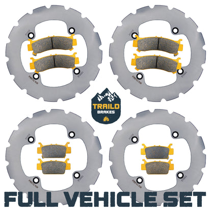 Honda Talon 1000R/1000X/1000X-4 2019-2026 Ridge Rider Rotor and Pad Kit - Ceramic Pad & Rotor Set - Pad & Rotor Kit