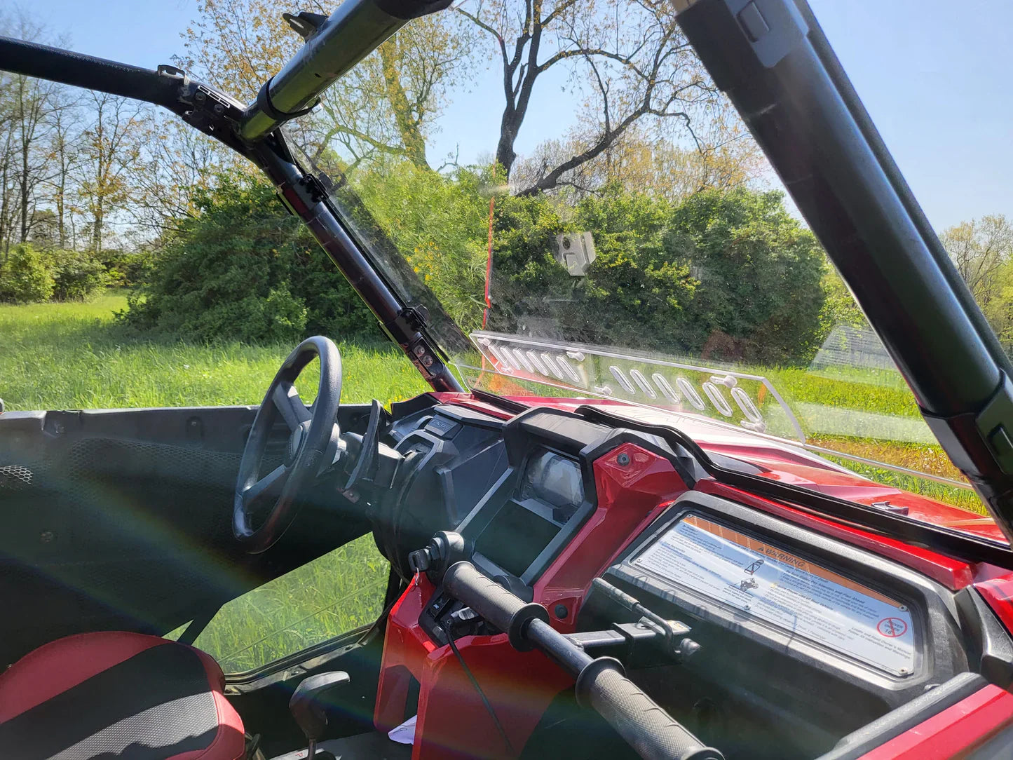 Honda Talon 2-Seater - 1 Pc Windshield w/Vent Clamp and Hard Coat Options
