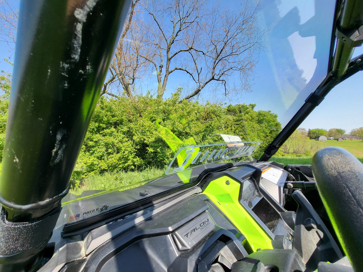 Honda Talon 4-Seater - 1 Pc Windshield w/Vent Clamp and Hard Coat Options - Windshields