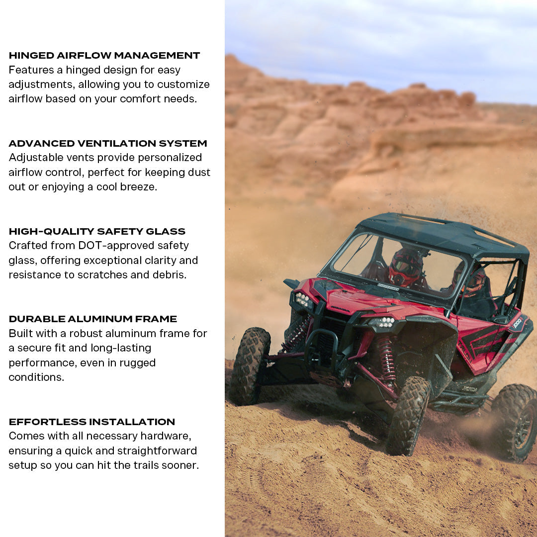 Honda Talon Front Glass Windshield - Glass Front Windshield