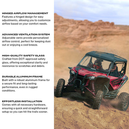 Honda Talon Front Glass Windshield - Glass Front Windshield