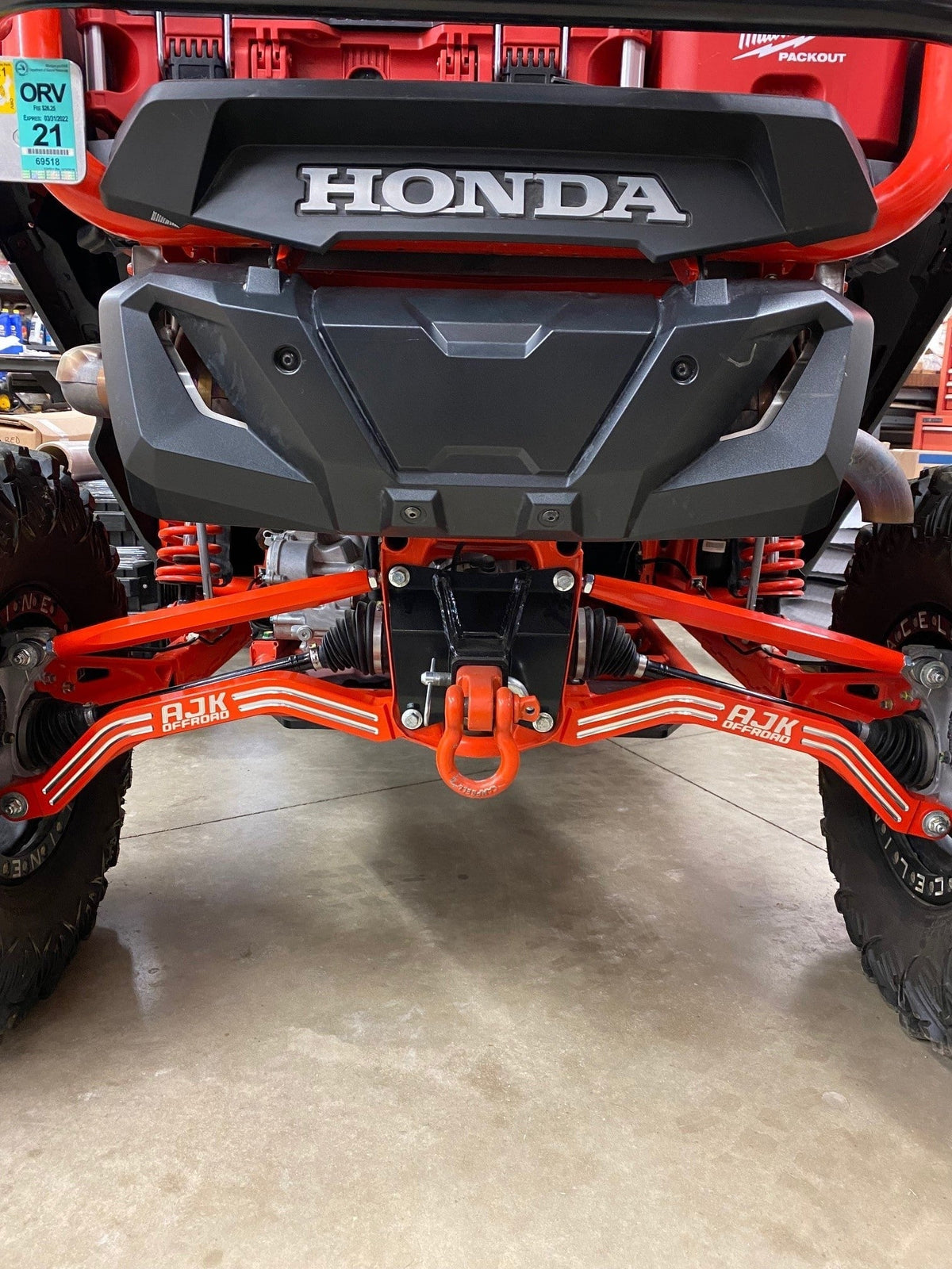 Honda Talon High Clearance Radius Rods - Red / Upper / X - Radius Bars