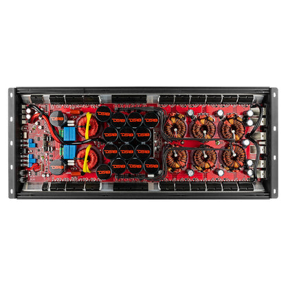 HOOLIGAN KO 1-Channel Amplifier with Voltmeter 10000 Watts Rms at 1-Ohm Made In Korea/Red DS18