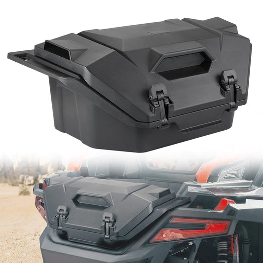 36L Rear Cargo Box with Two Lockable Latches for Polaris RZR