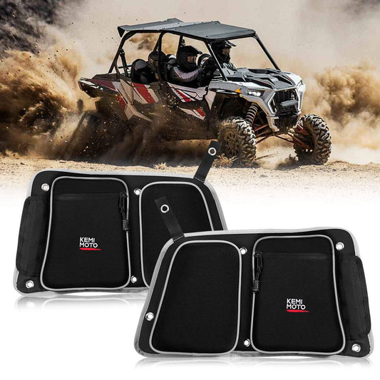 Rear Door Bags with Knee Pad for Polaris RZR 2014-2019