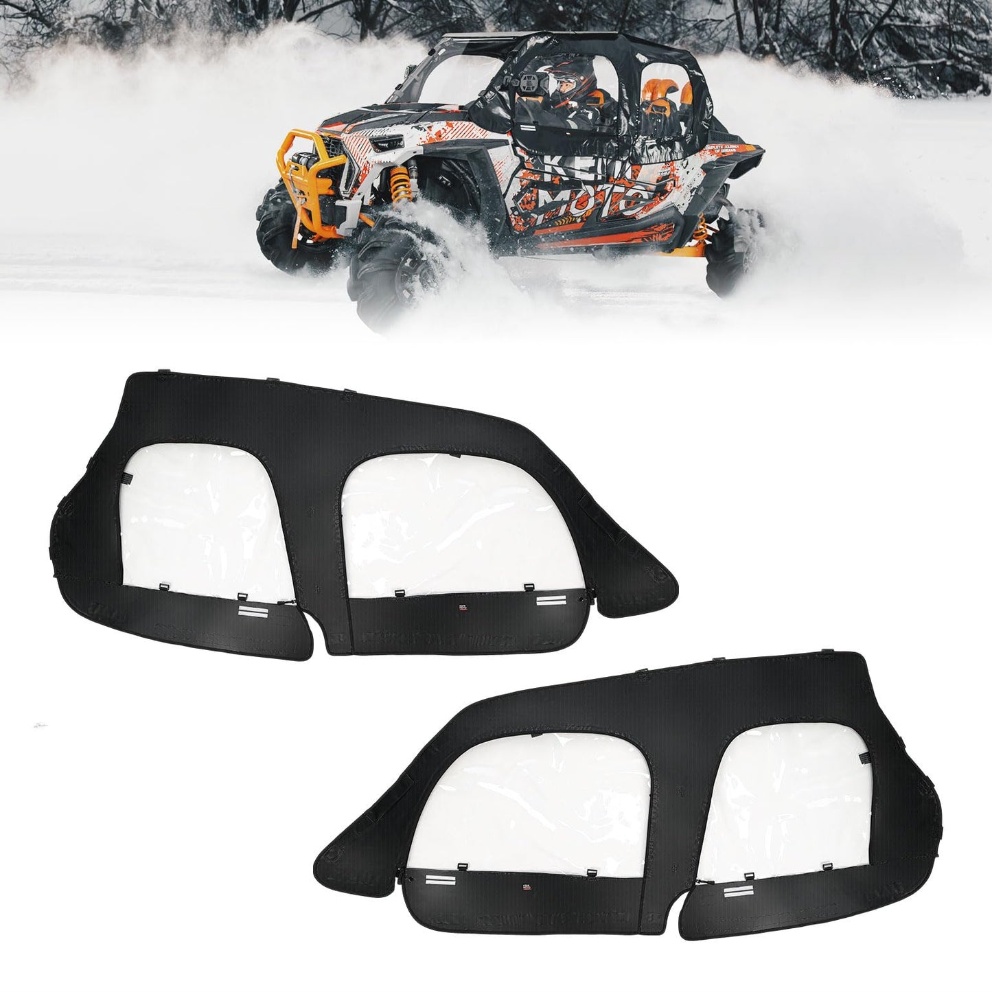 Soft Cab Enclosure Fits with Side Mirrors and Windshields for Polaris RZR XP 4 1000