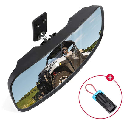 Rear View Mirror & 40MM Wafer Light for Polaris Ranger XP 1000 2018-2023