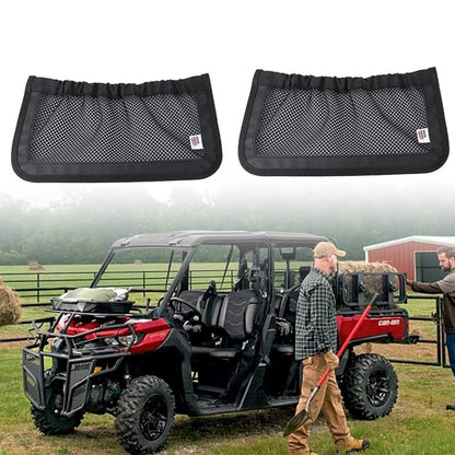 UTV Backrest Rear Storage Nets for Can Am Defender Max