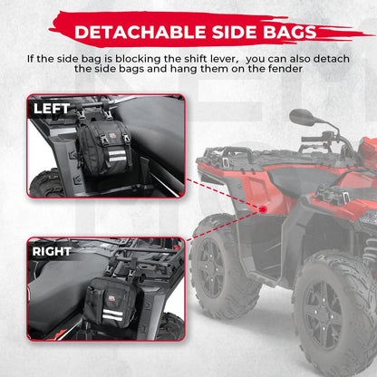 ATV Motorcycle Saddle Tank Bag with Cooler Luggage