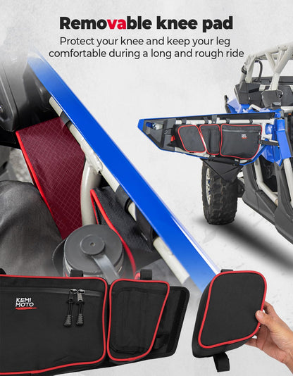 Front and Rear Door Bags for Can-Am Maverick X3 Max - Red