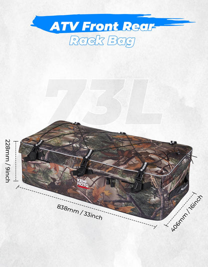 85L ATV Camo Gear Bag for Polaris Sportsman Fourtrax Kawasaki Yamaha