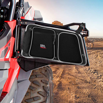 Rear Door Bags with Knee Pad for Polaris RZR 2014-2019