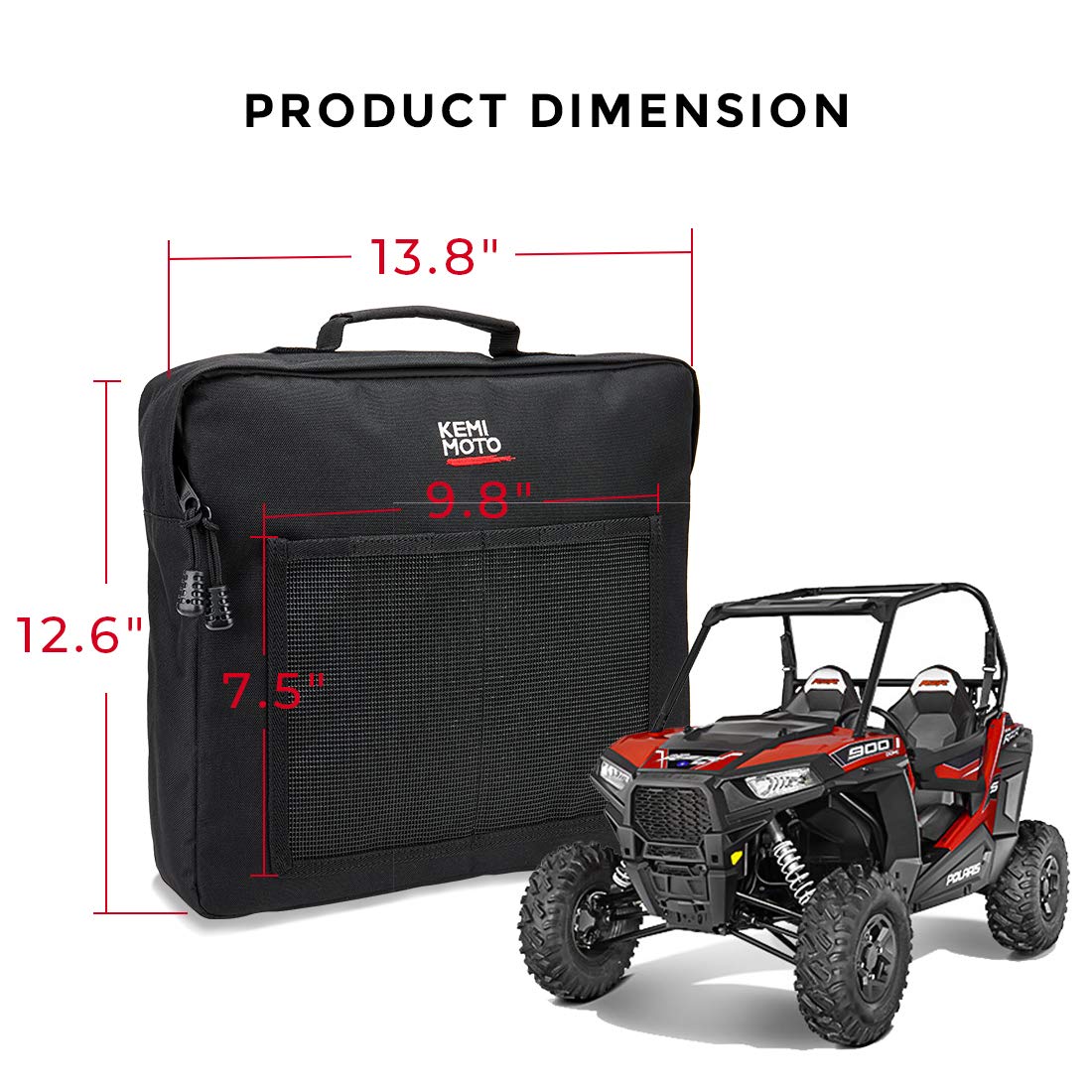 2 Side Door Storage Bags for Polaris RZR 570 800 900 S 1000 XP Turbo