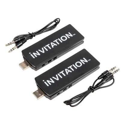 iNVITATION USB multi-sync wireless adapters with one-click Party Button pairing (2pcs) - Party Bar Speaker Speaker w/