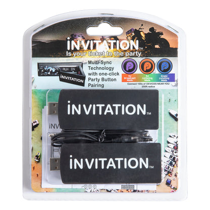 iNVITATION USB multi-sync wireless adapters with one-click Party Button pairing (2pcs) - Party Bar Speaker Speaker w/