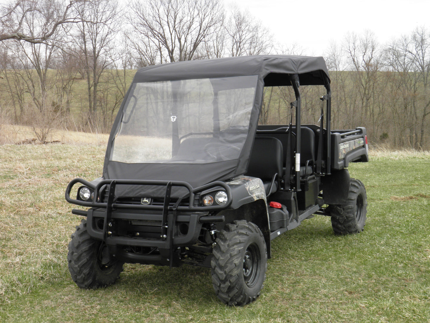 John Deere 550/560/590 4-Seater - Vinyl Windshield/Top/Rear Combo - Windshield/Roof/Back Panel