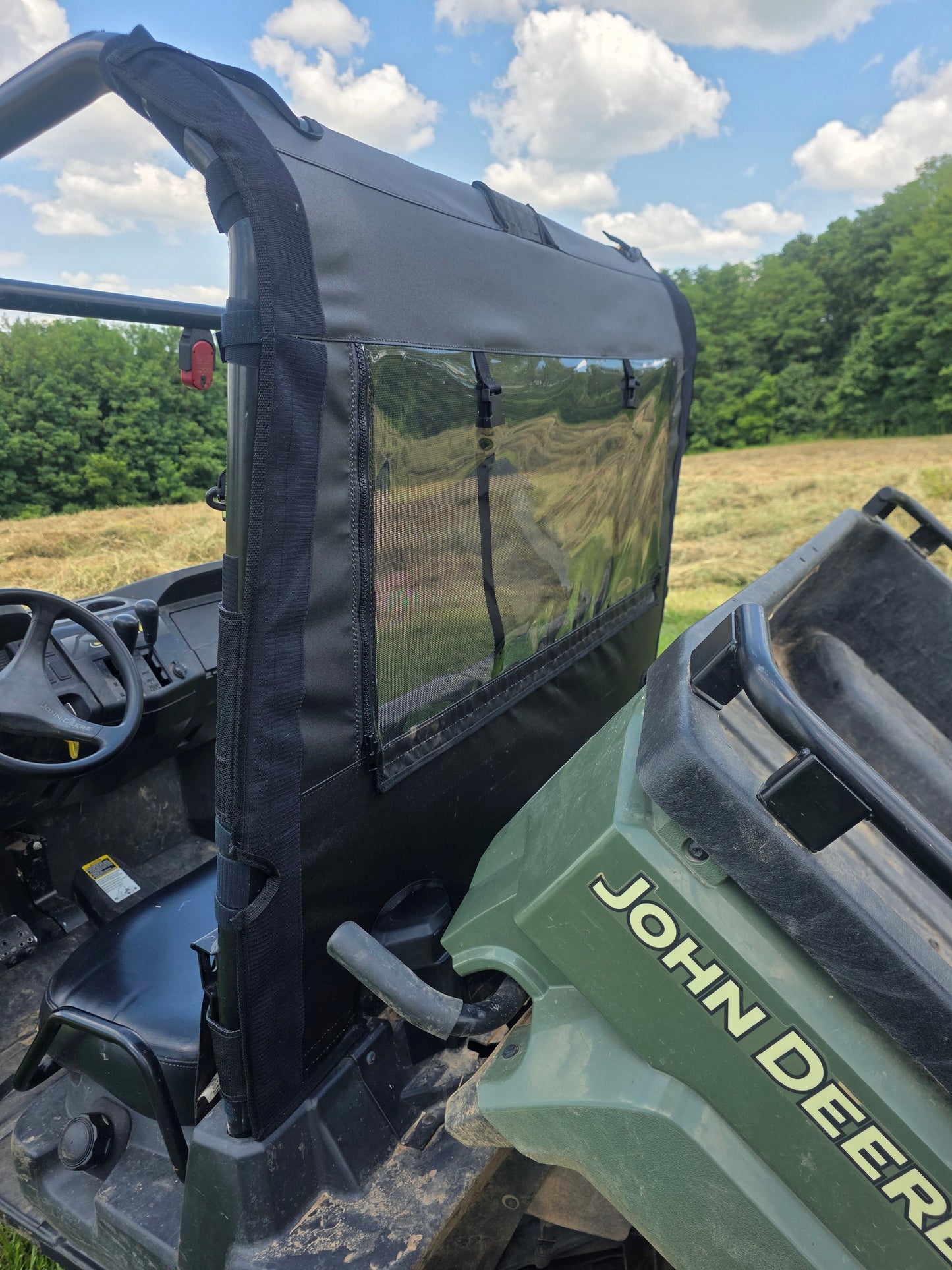 John Deere Gator 550/560/590 - Soft Back Panel with Mesh/Vinyl Window - Back Panel