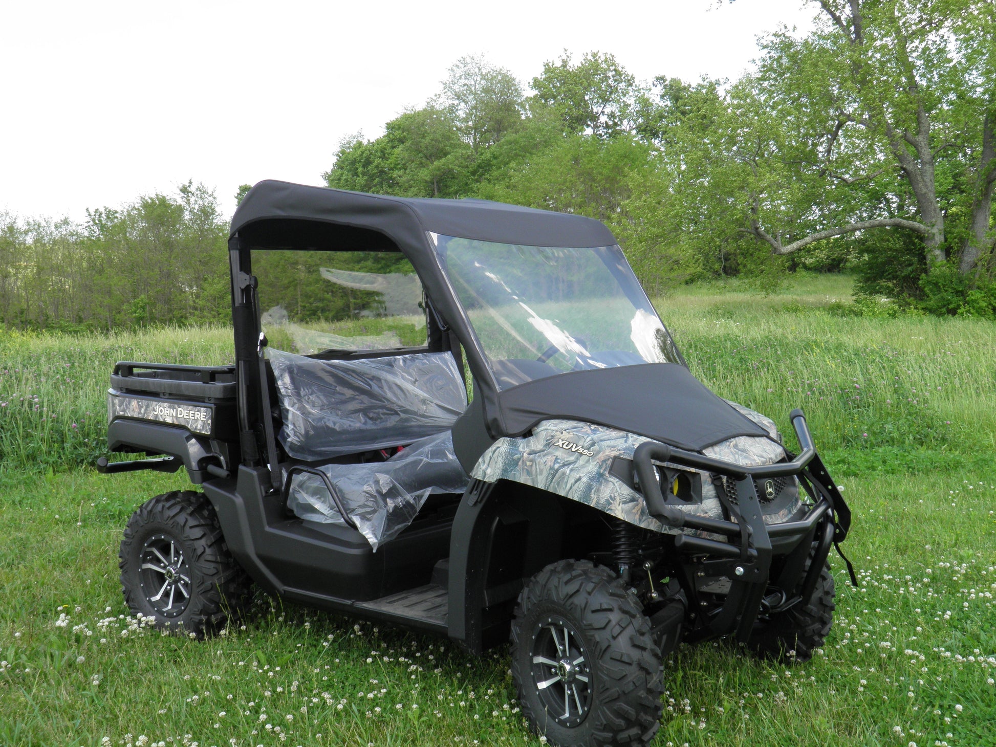 John Deere Gator 550/560/590 - Vinyl Windshield/Top/Rear Combo - Windshield/Roof/Back Panel