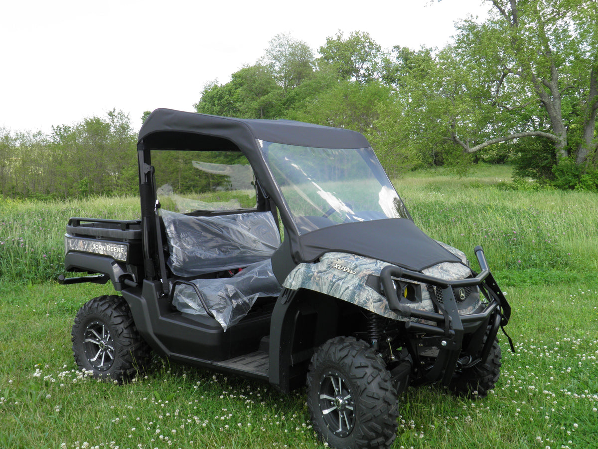 John Deere Gator 550/560/590 - Vinyl Windshield/Top/Rear Combo - Windshield/Roof/Back Panel