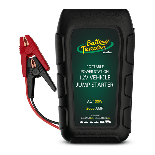 Jump N Start 2000 Amp Power Station with 100W Inverter - Battery