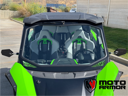 Kawasaki H2 Full Glass Windshield - Glass Front Windshield