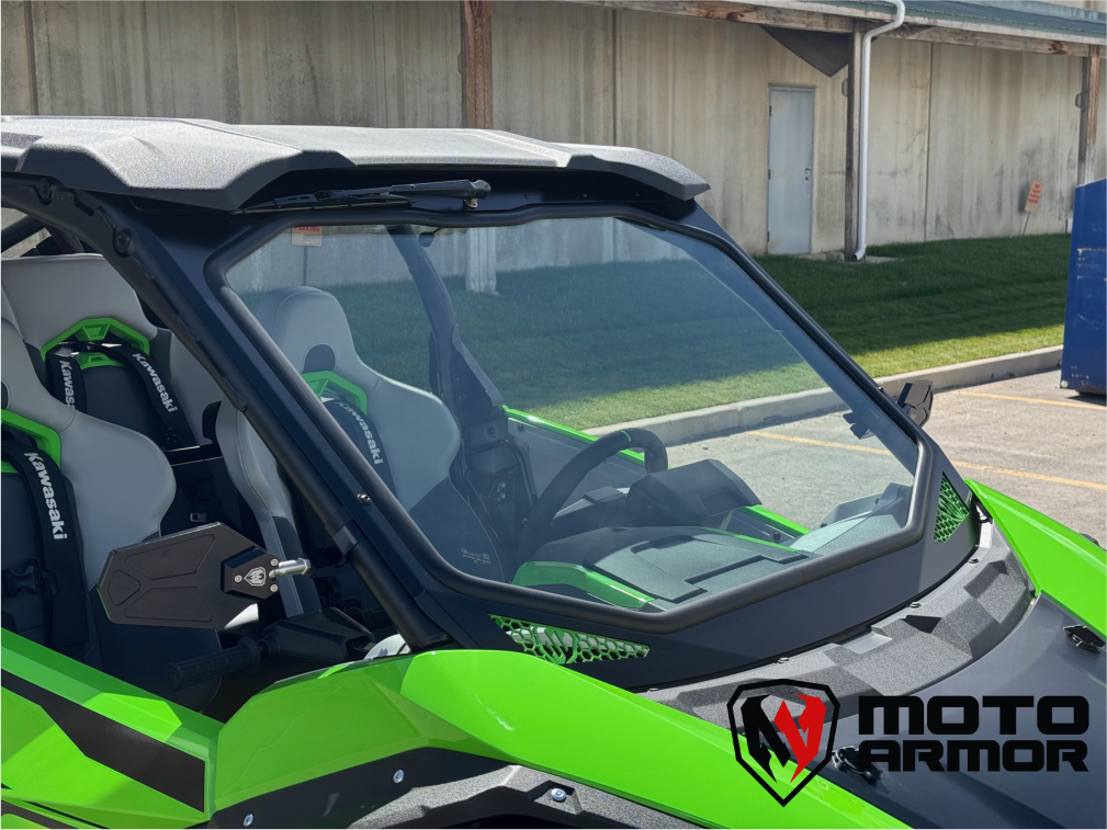 Kawasaki H2 Full Glass Windshield - Glass Front Windshield